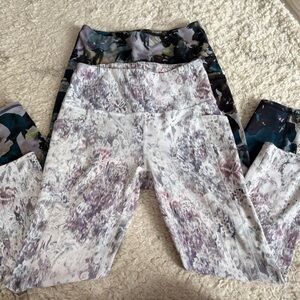 (2) RBX Multicolor Leggings Size Medium